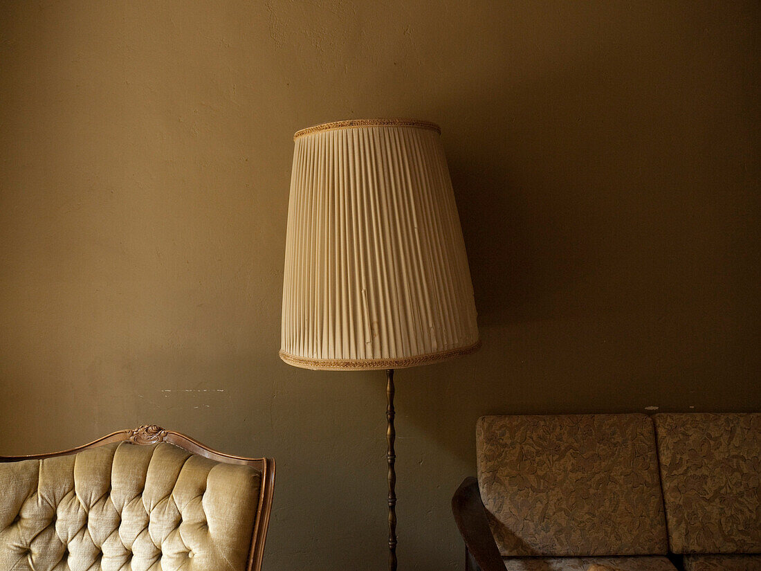 Lamp and Upholstered Chairs