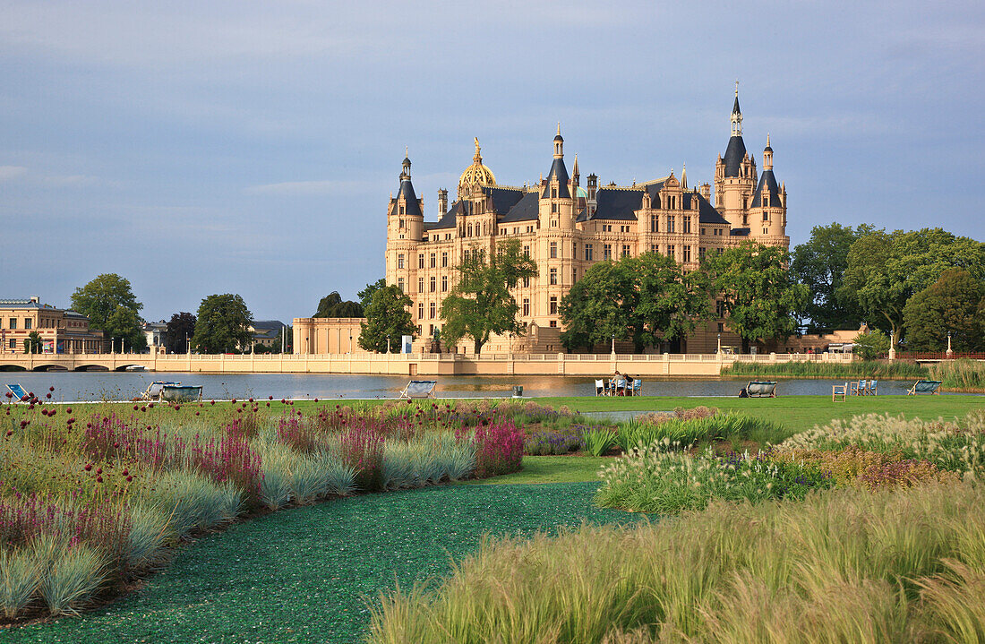 Schwerin castle and garden, Schwerin, Mecklenburg Western Pomerania, Germany, Europe