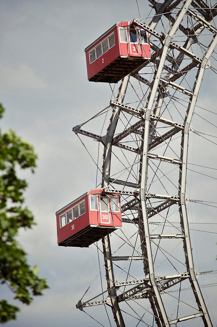 Detail des Riesenrads im Prater, Wien, Österreich, Europa