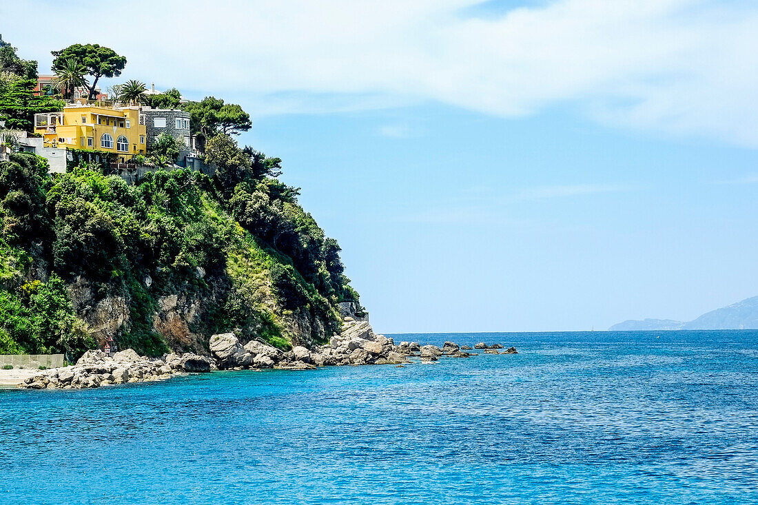 Haus an der Küste von Capri, Kampanien, Italien