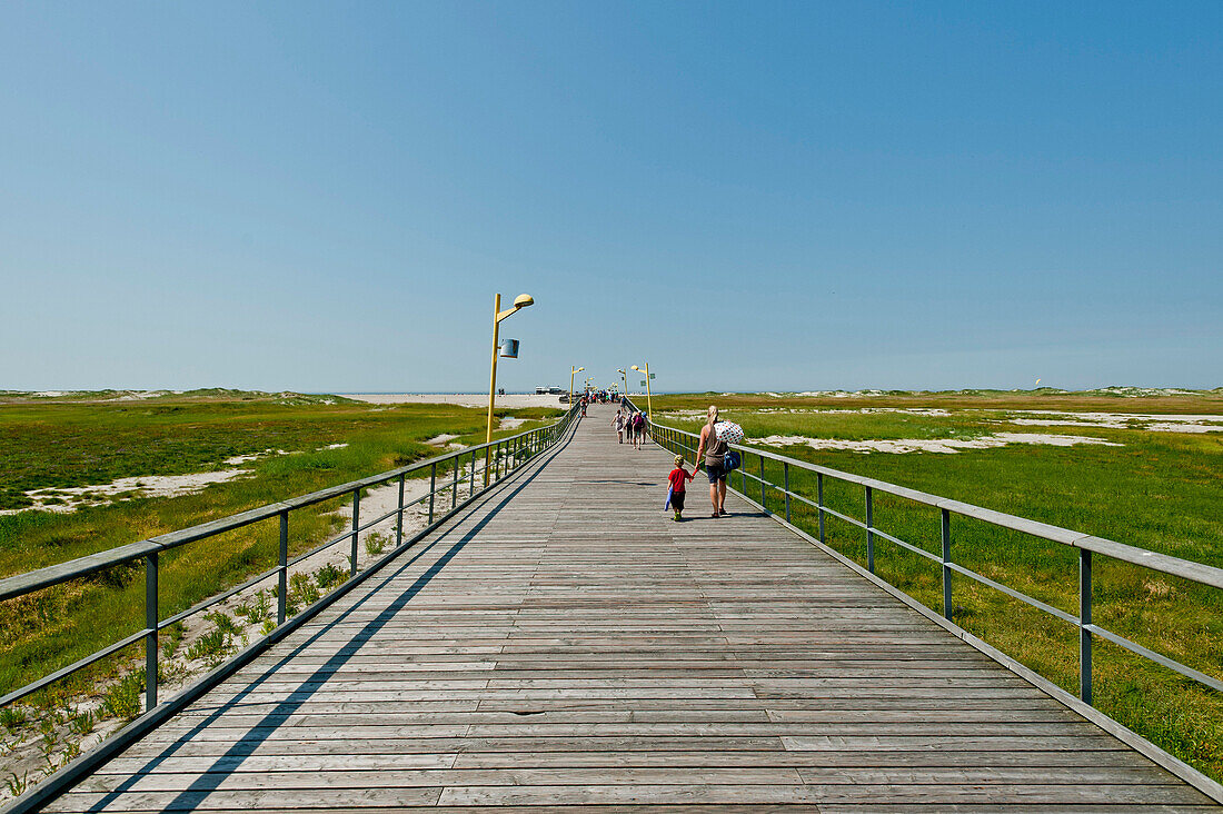 Beach pier of St Peter-Ording, Northern Frisia, Schleswig-Holstein, Germany