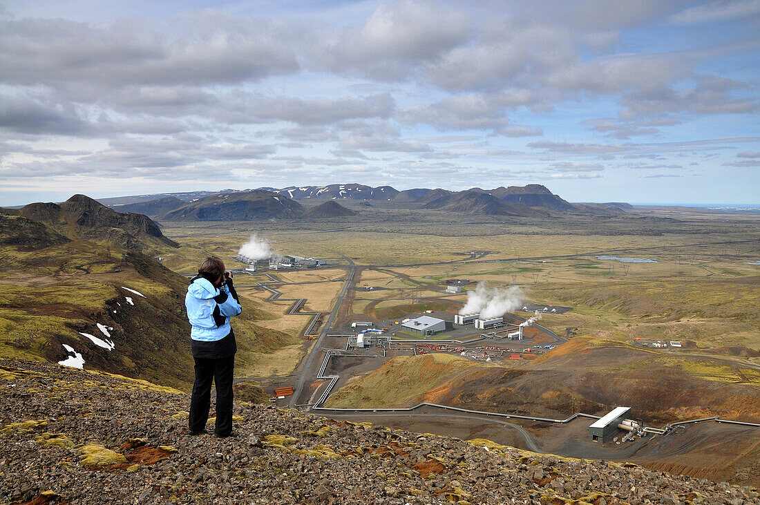 Geothermiekraftwerk, Hveragerdi, Sudurland, Island