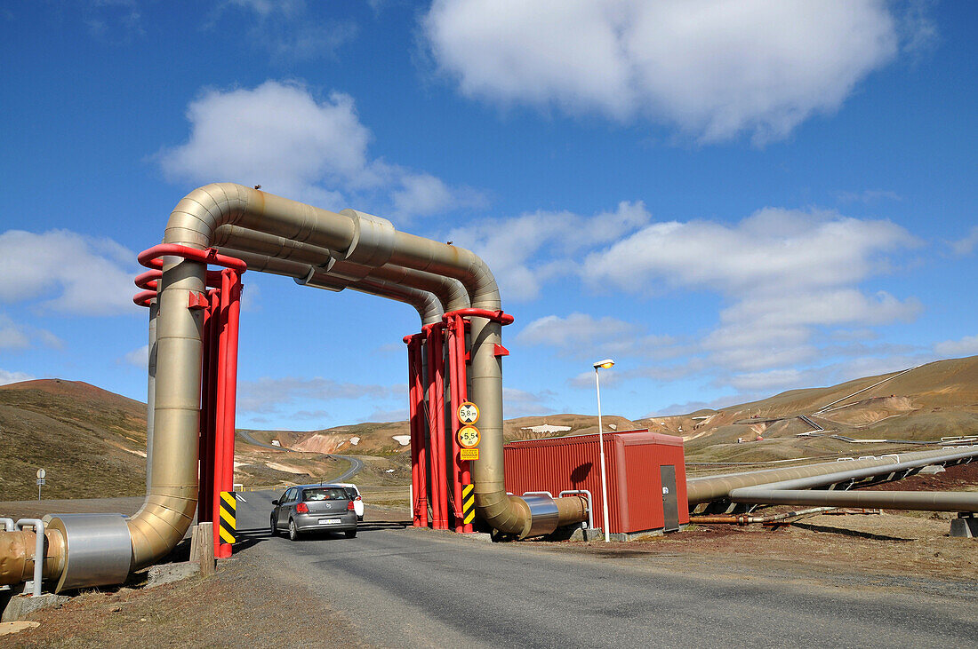 Geothermal power station at lake Myvatn, North Iceland, Europe