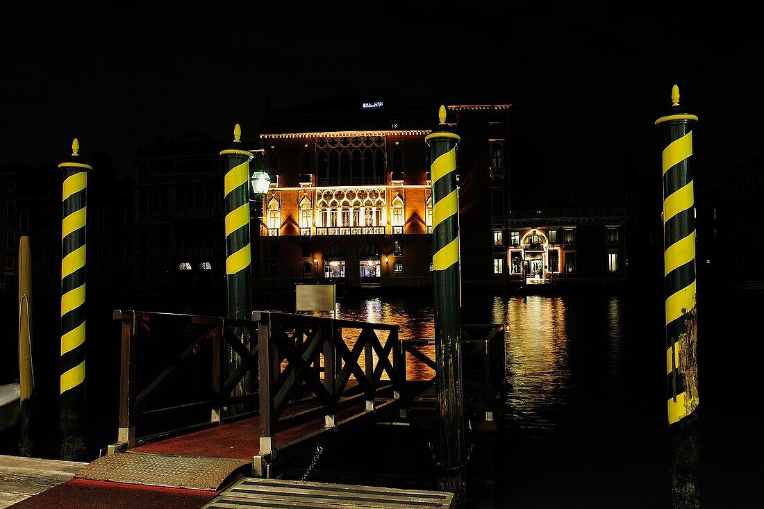 'Italy, Veneto, Venice, the Grand Canal, Reflections of Light, Palace: ''Pisani Moretta'''