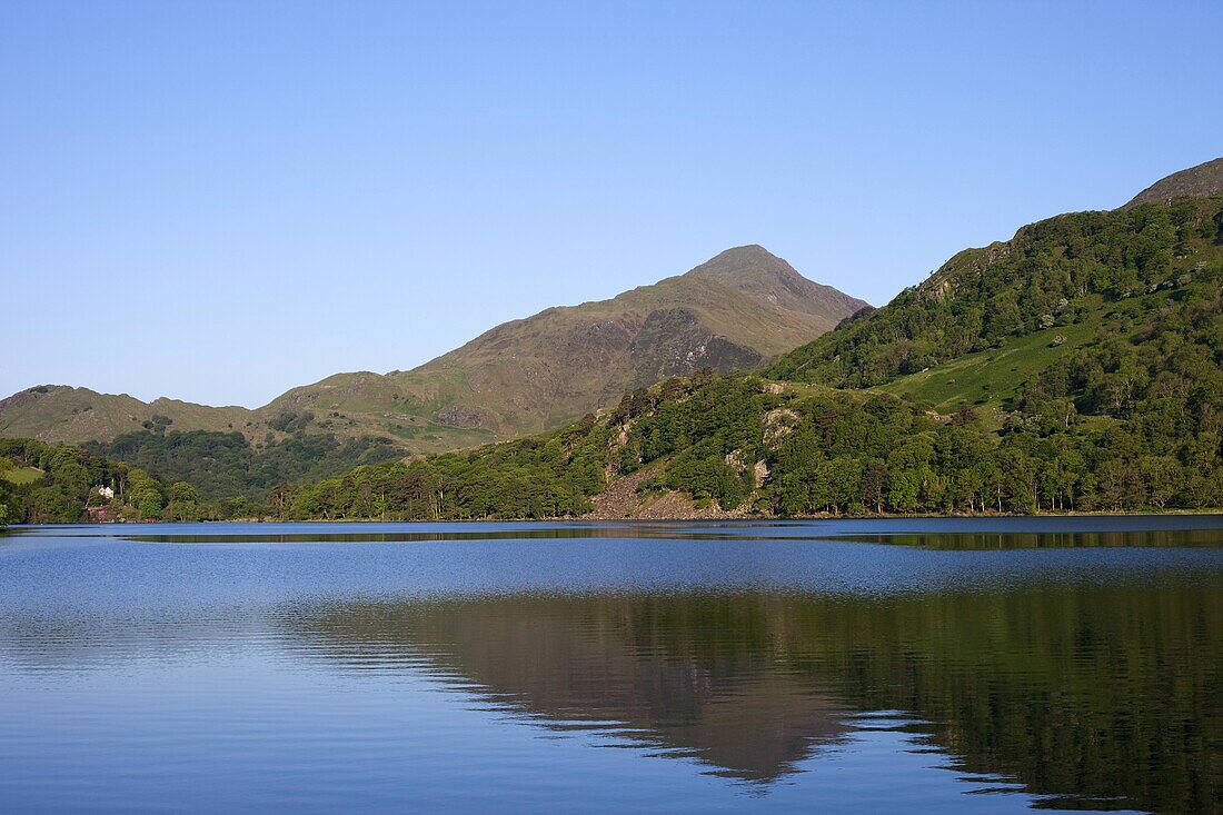 Wales,Gwynedd,Snowdonia National Park,Lake and Mountains