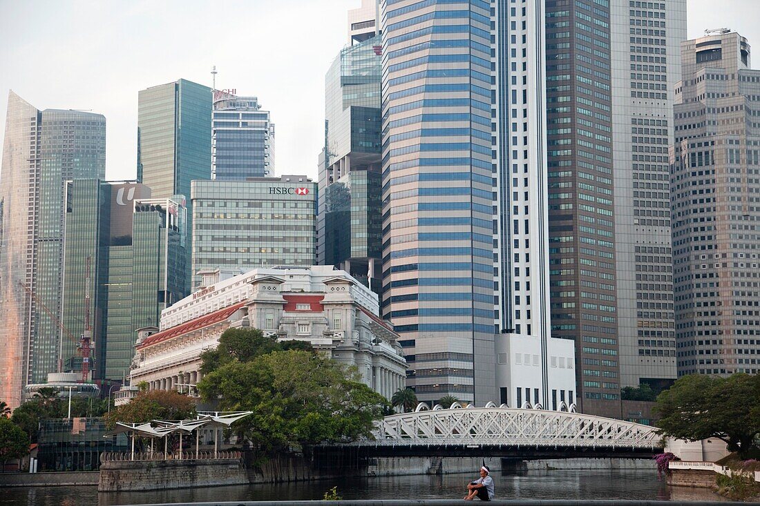 Singapore,Singapore River and City Offices