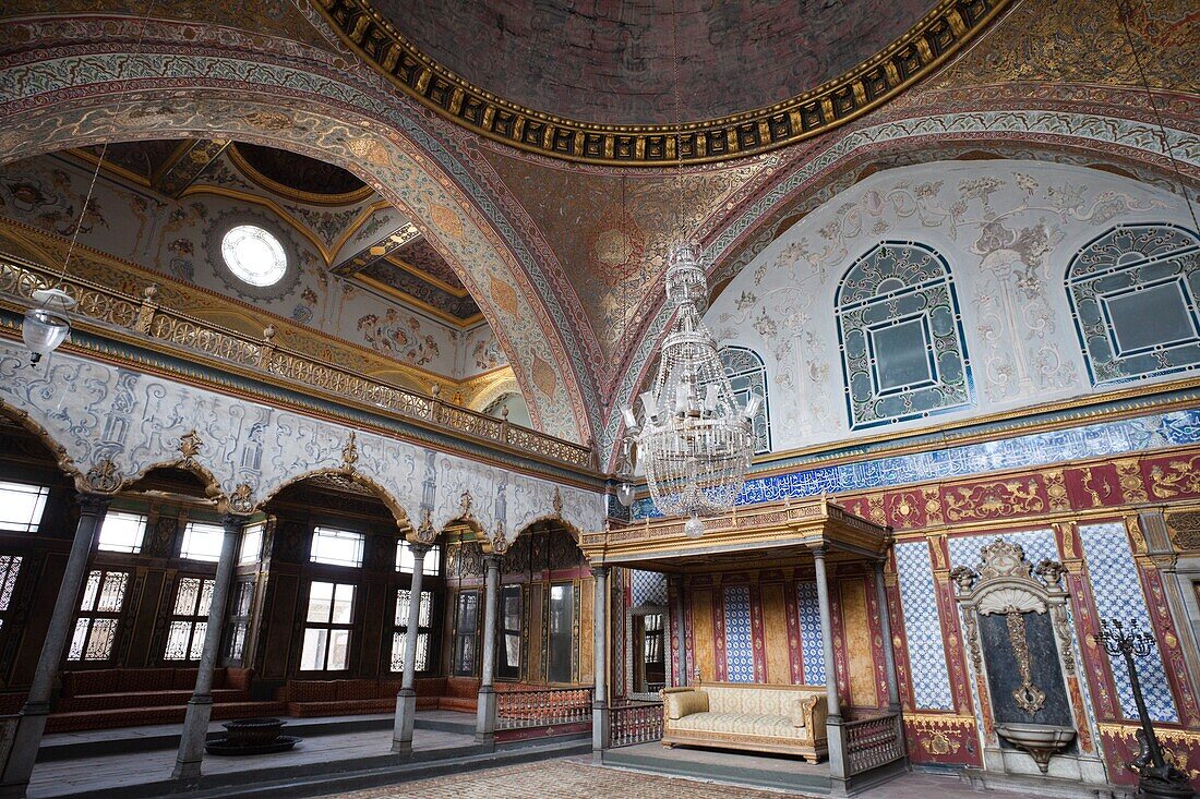 Turkey,Istanbul,Topkapi Palace Museum,The Harem,The Imperial Hall