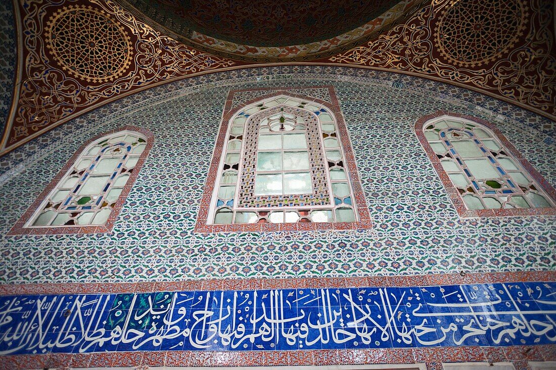 Turkey,Istanbul,Topkapi Palace Museum,Bedroom Decoration in The Harem