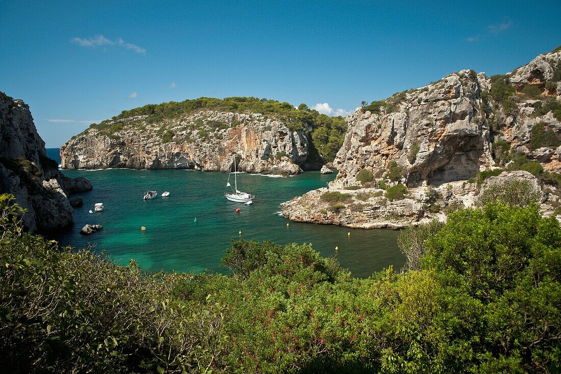 Calascoves Creek, Menorca, Balearische Inseln Spanien