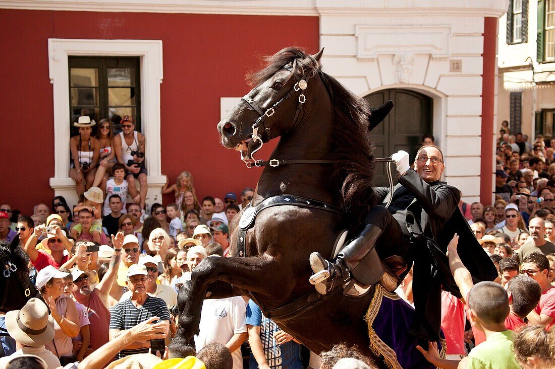 Feierlichkeiten des Gracia-Festes, Mahon Menorca Balearen, Spanien