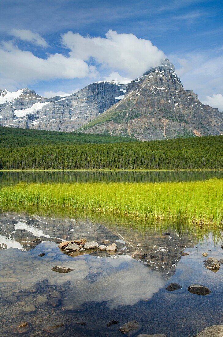 Mount Chephren from Waterfowl Lakes, Banff National Park Alberta Canada