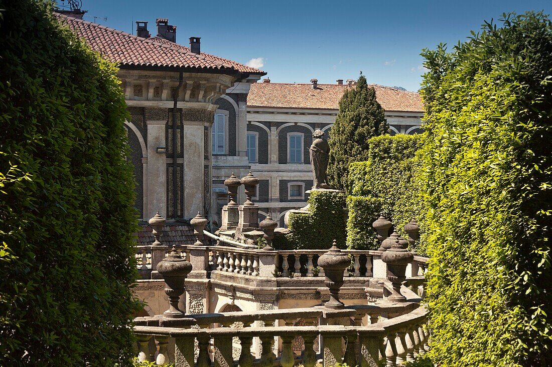 Garden of isola bella, Lake Maggiore, Italy.