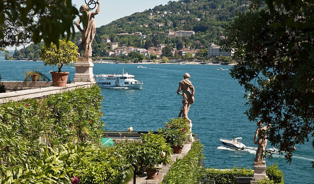 Garden of isola bella, Lake Maggiore, Italy.