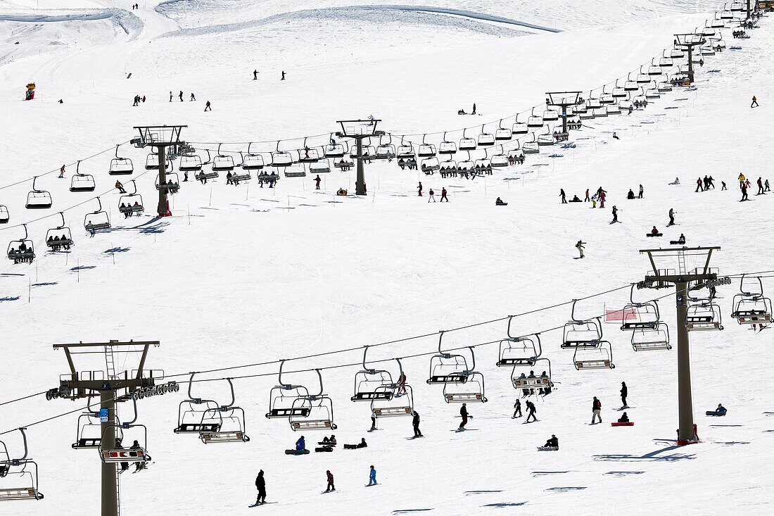 Sierra Nevada ski resort, Granada province, Andalusia, Spain.