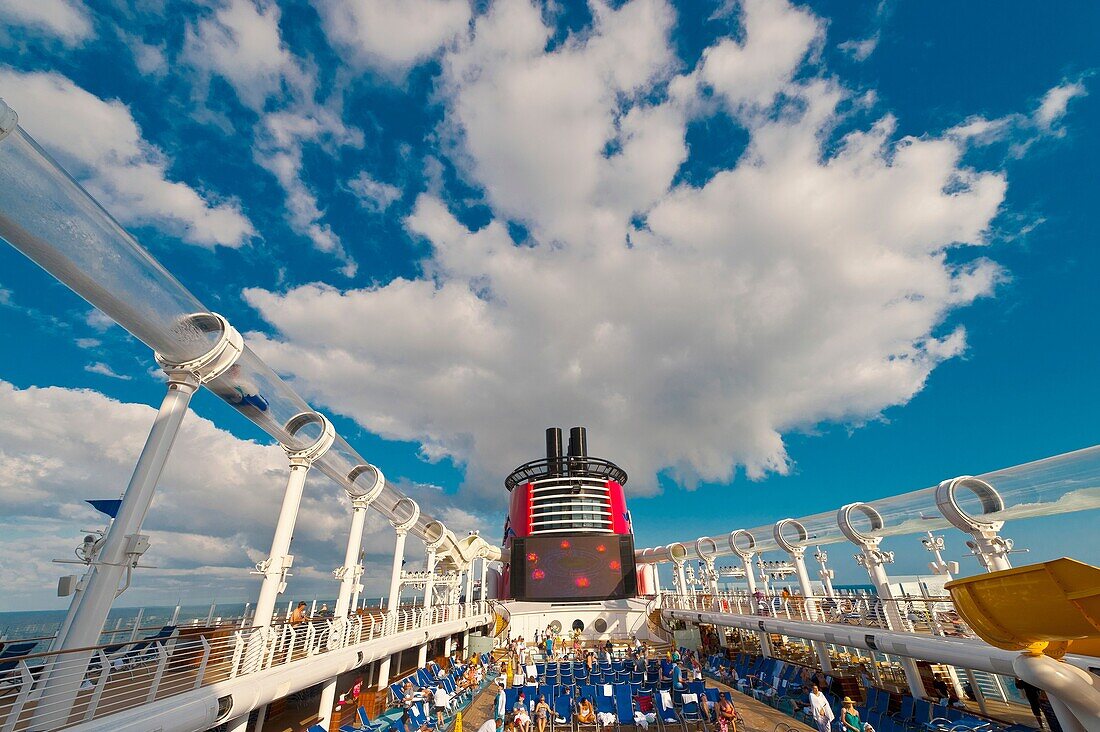 AquaDuck water coaster, Disney Dream cruise ship, Disney Cruise Line, sailing between Florida and the Bahamas