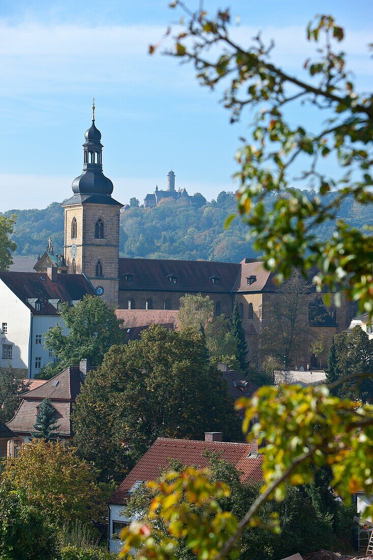 St  Michael-View from Terrace to Bamberg-Jacobschurch-Altenburg