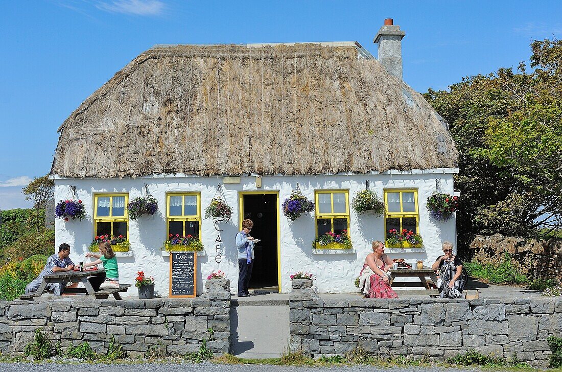 Ireland, County Galway, Aran Islands, Inishmore, Kilmurvey local cafe
