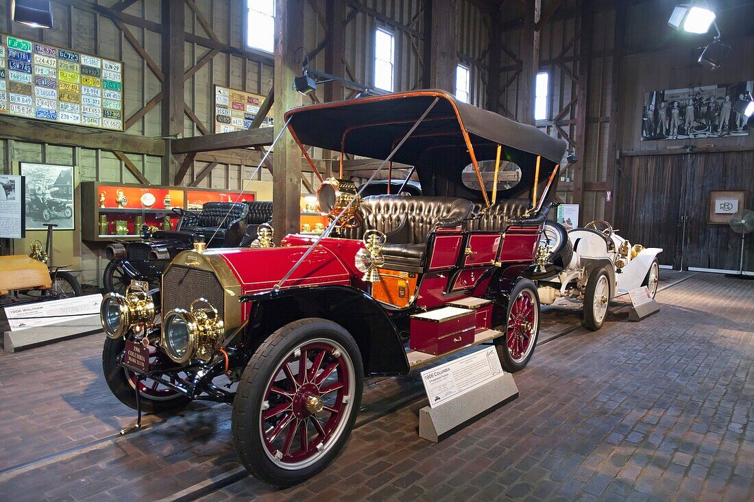 Hickory Corners, Michigan - The Gilmore Car Museum  The museum houses classic cars from 1899 through the 1960s, mostly in eight historic barns  It includes the 1906 Columbia five passenger touring car