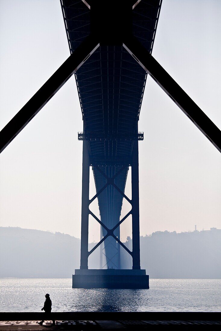 25th April Bridge inTagus river, Lisbon, Portugal