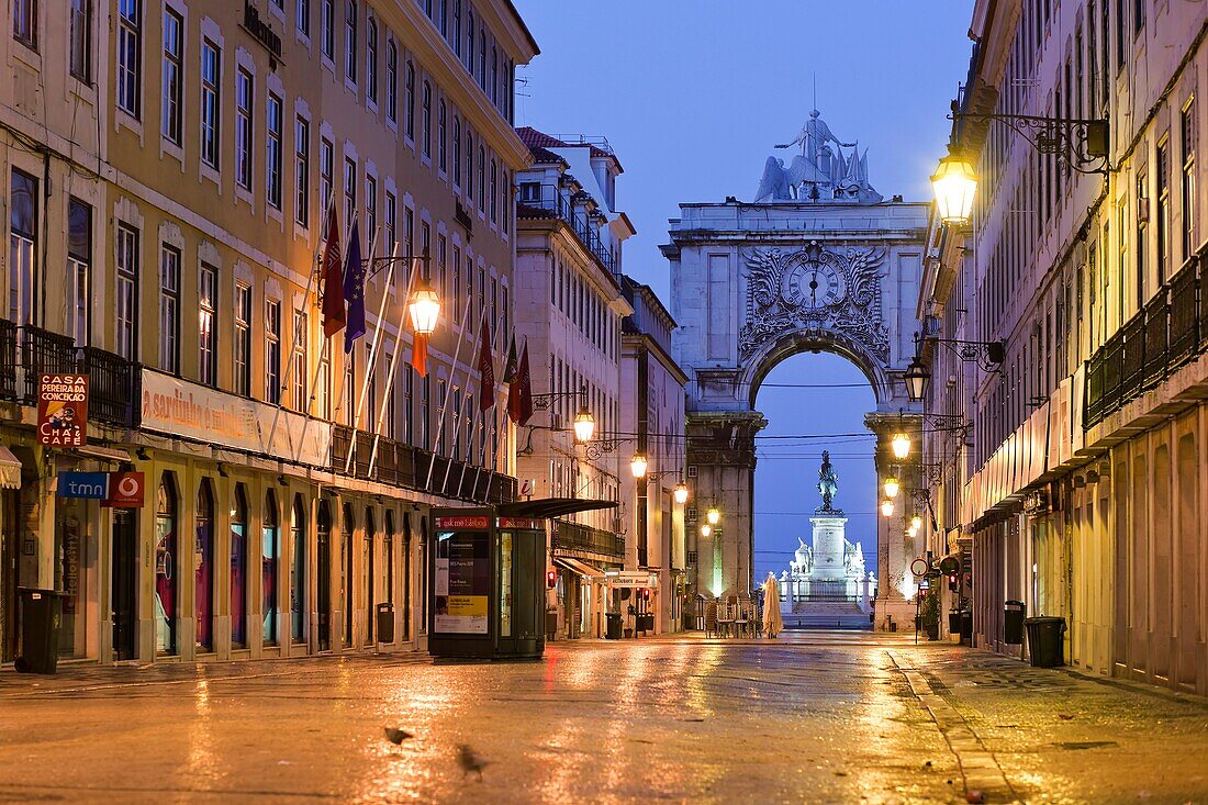 Augusta Street, Lisbon, Portugal, Europe