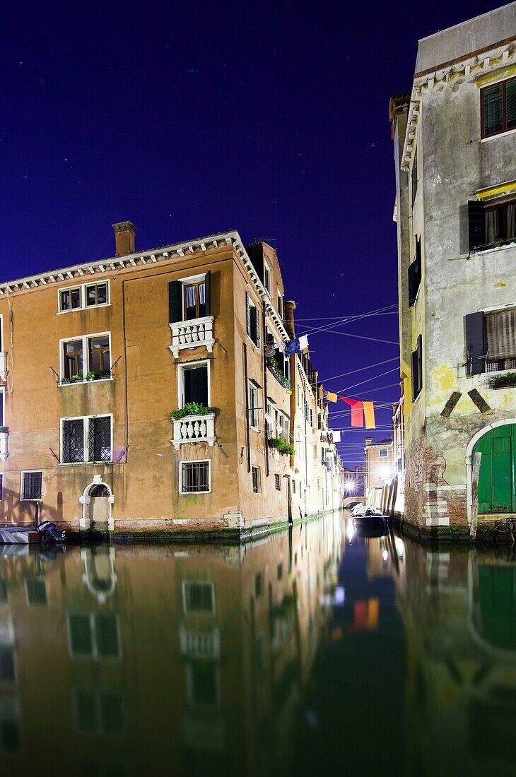 Typical Venetian houses, Cannaregio, Venice, Italy