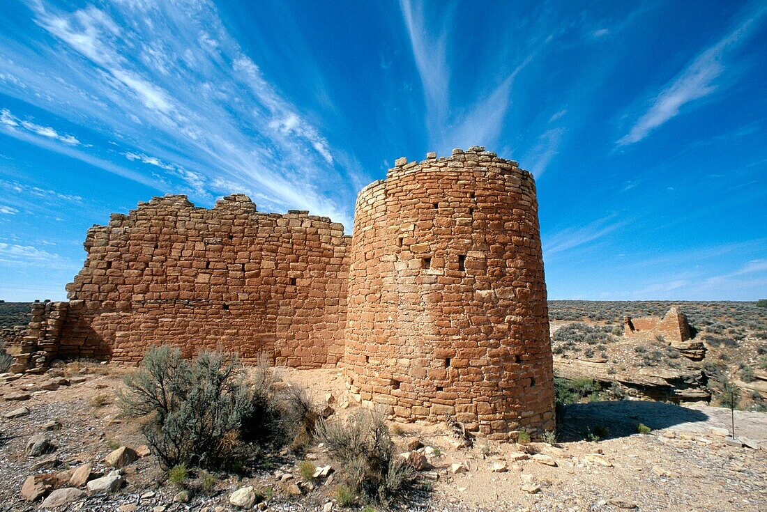 Hovenweep Castle Anasazi ruin in Hovenweep National Monument, Utah, USA