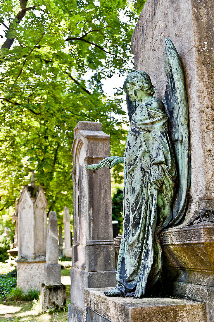Engel auf dem Alten Südfriedhof, München, Bayern, Oberbayern, Deutschland