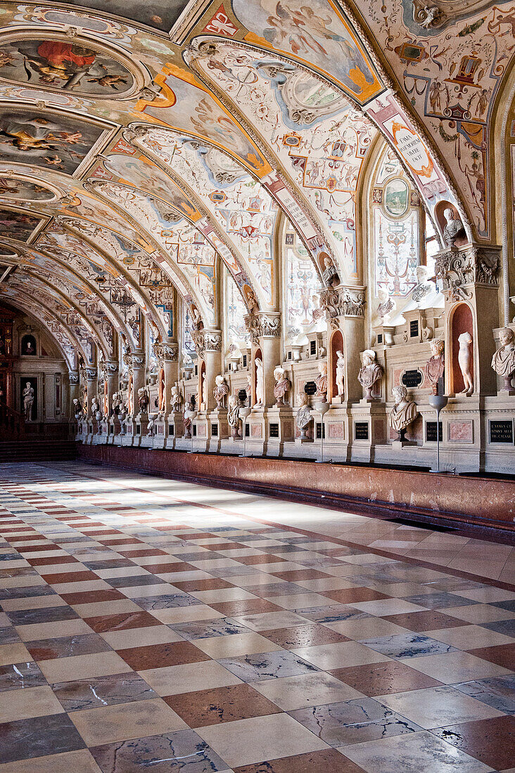 Antiquarium, 66 metern Lang, Residenz, München, Oberbayern, Bayern, Deutschland