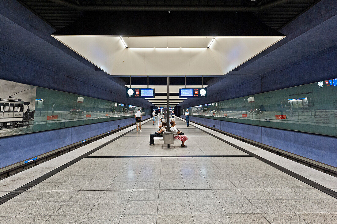 U-Bahn Station Gern, Munich, Upper Bavaria,  Bavaria, Germany