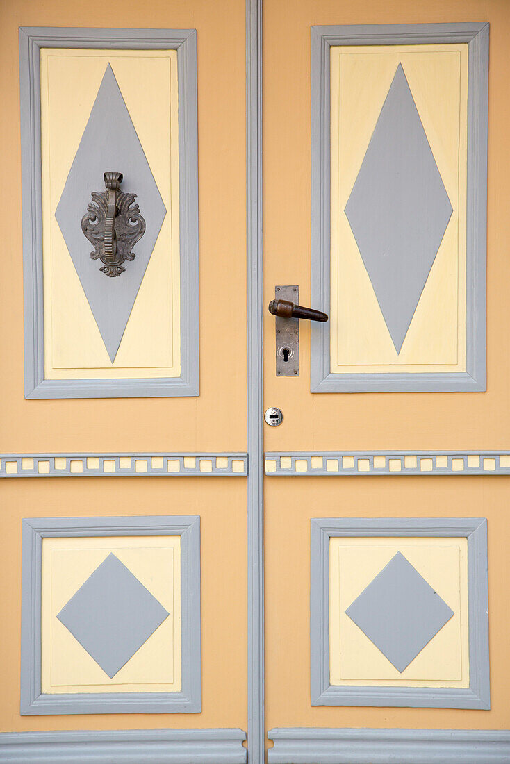 Door detail, Tallinn, Harjumaa, Estonia, Baltic States, Europe