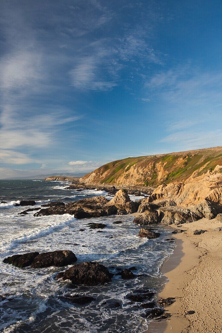 USA, California, Northern California, North Coast, Bodega Bay, Bodega Head, late afternoon