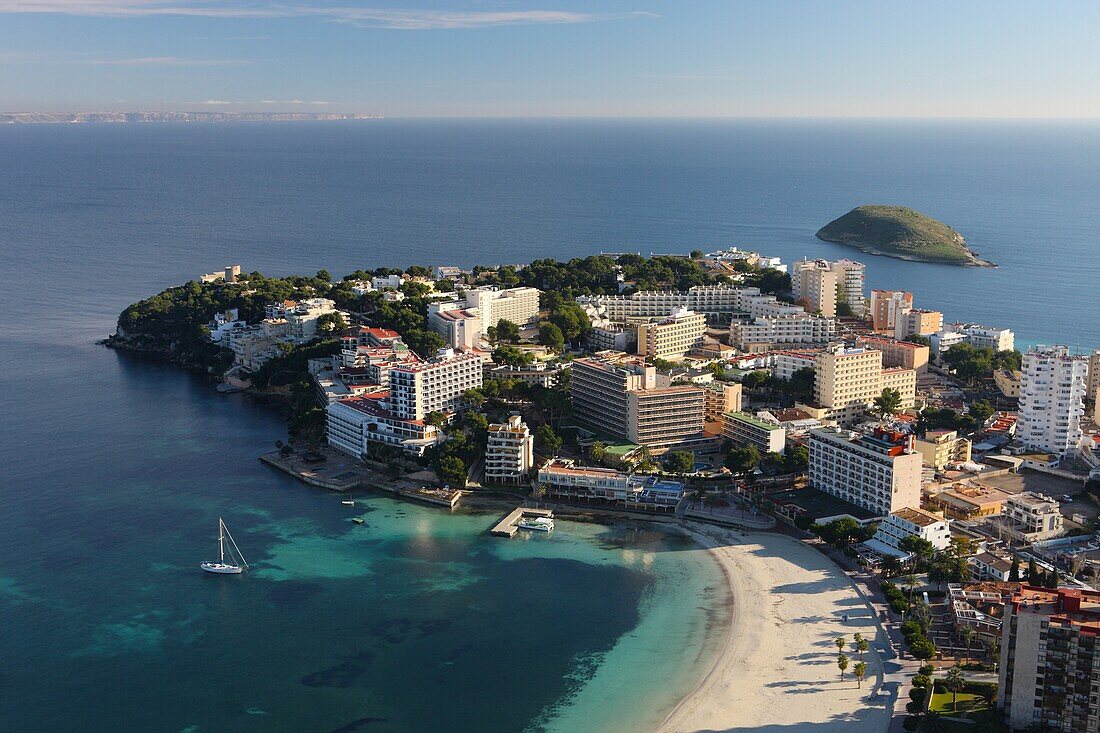 Aerial view of Magaluf, Mallorca, Spain