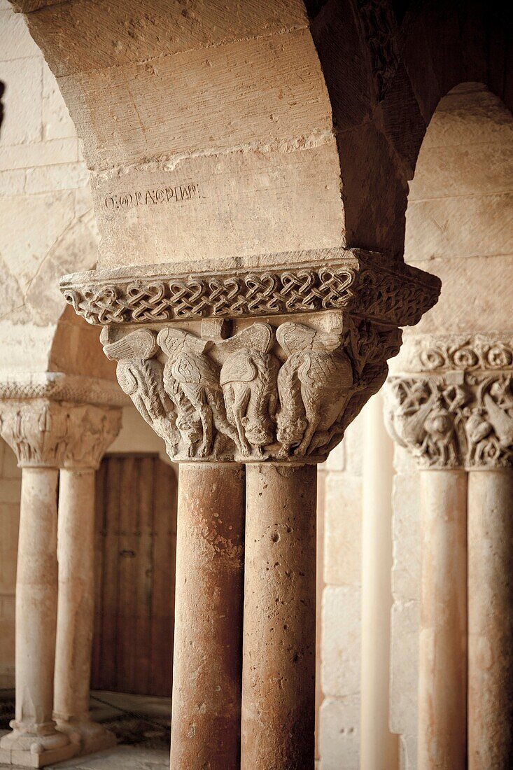 Romanesque cloister, Santo Domingo de Silos monastery  Burgos  Spain