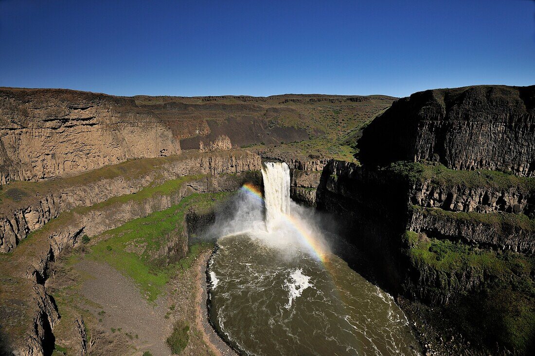 Palouse Falls with ´rainbow´, Palouse Falls State Park, Washington, USA