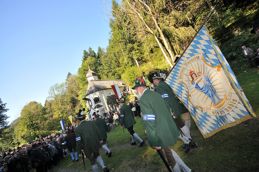 Wallfahrt zur Ölbergkapelle in Sachrang, Chiemgau, Feste in Bayern, Deutschland, Europa