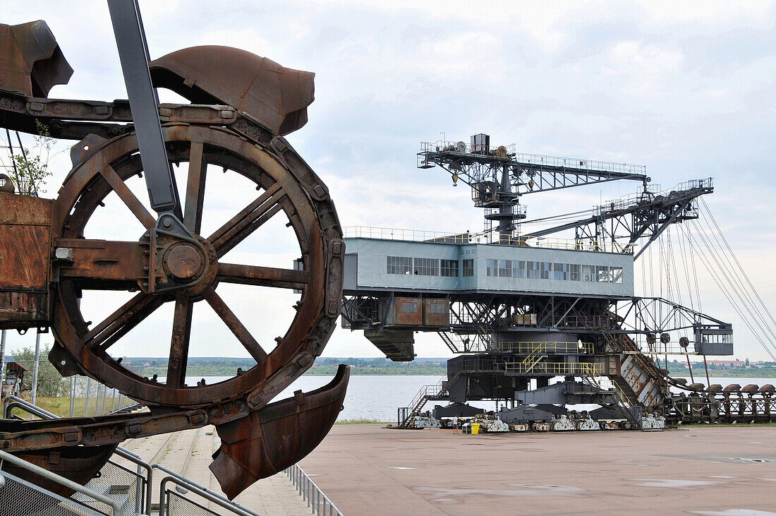 Brown coal museum Ferropolis, Saxony-Anhalt, Germany, Europe