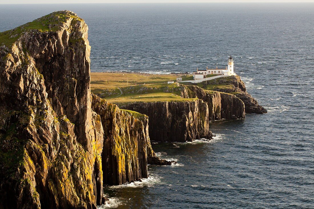 Nest Point lighthouse in Skye Island, Argyll and Bute, Scotland