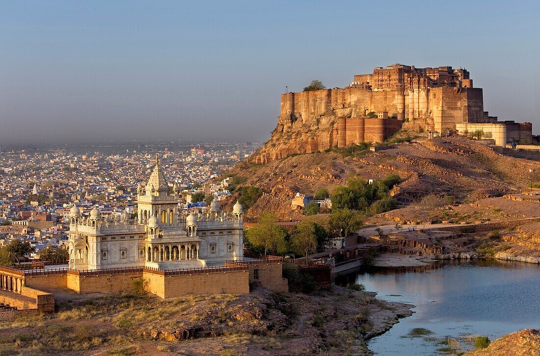 Jaswant Thada and Mehrangarh Fort,Jodhpur, Rajasthan, India