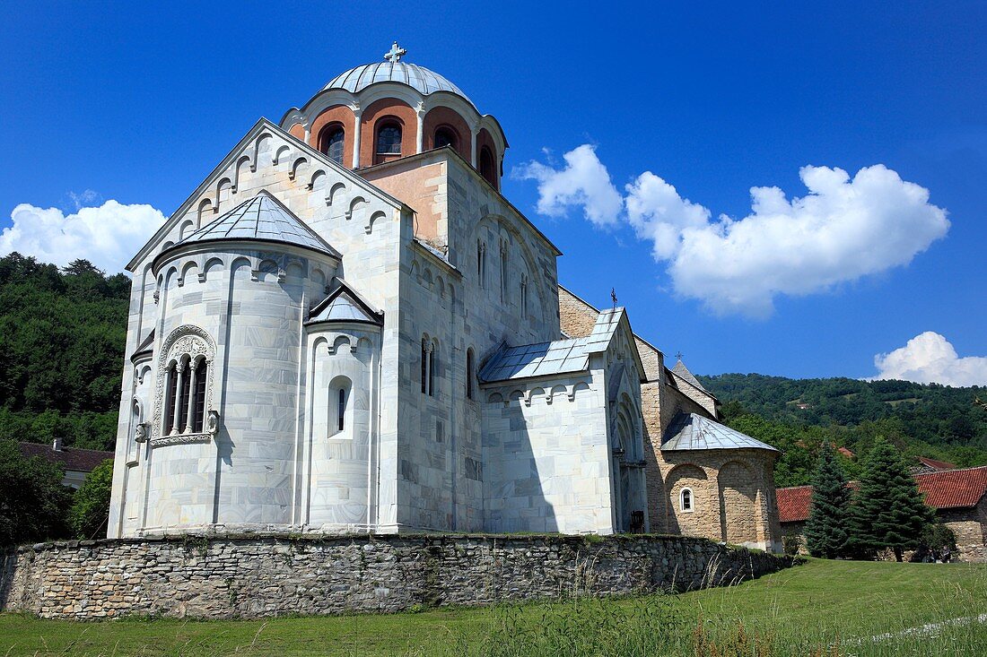Assumption of the Holy Virgin church of Studenica monastery c  1195, Raska district, Serbia