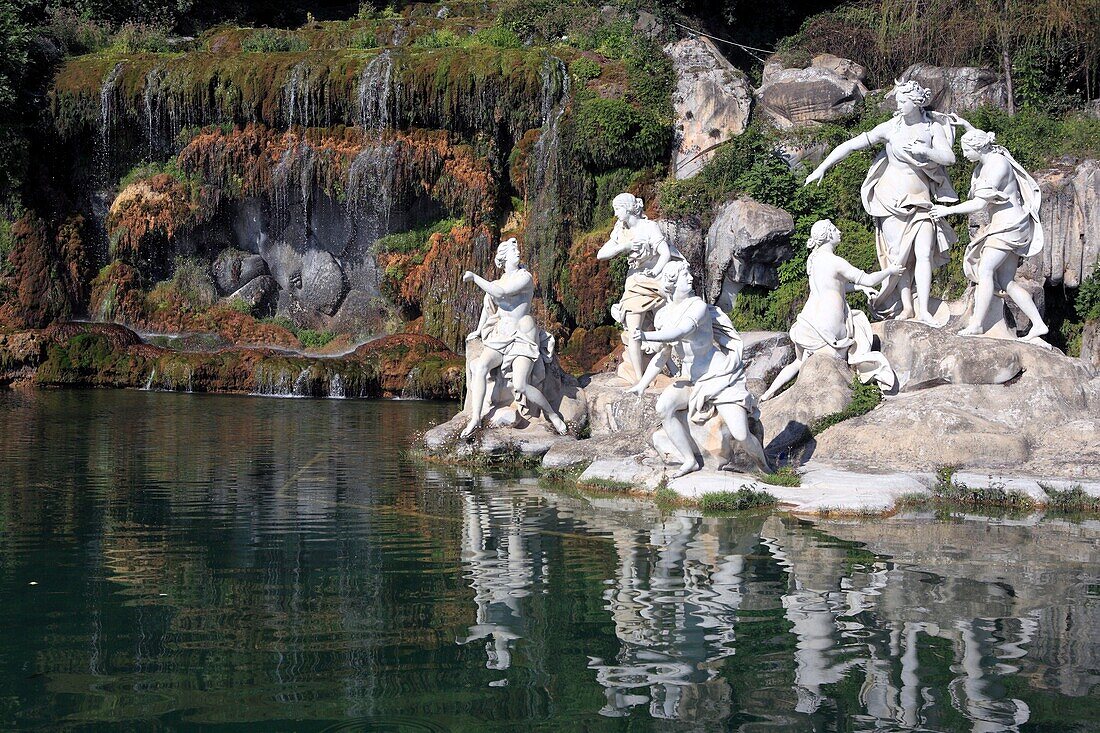 Park, La Reggia Palace of Naples Kings, Caserta, Campania, Italy