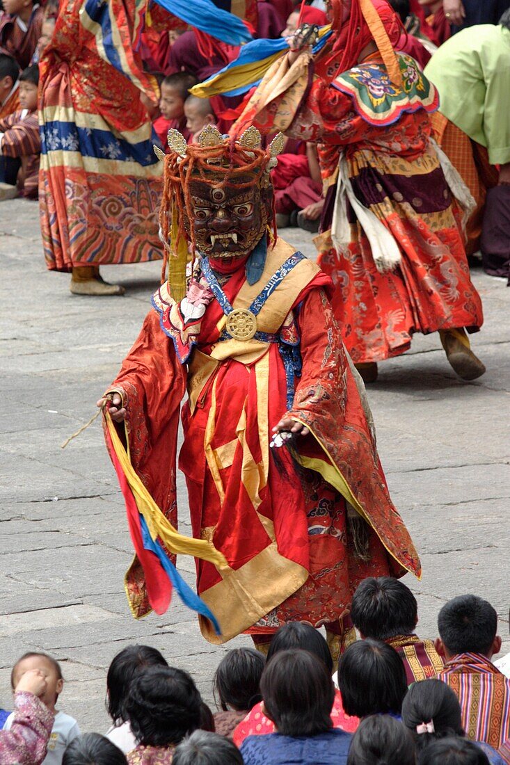 Dancer at the Tsechu festival, Thimphu, Bhutan