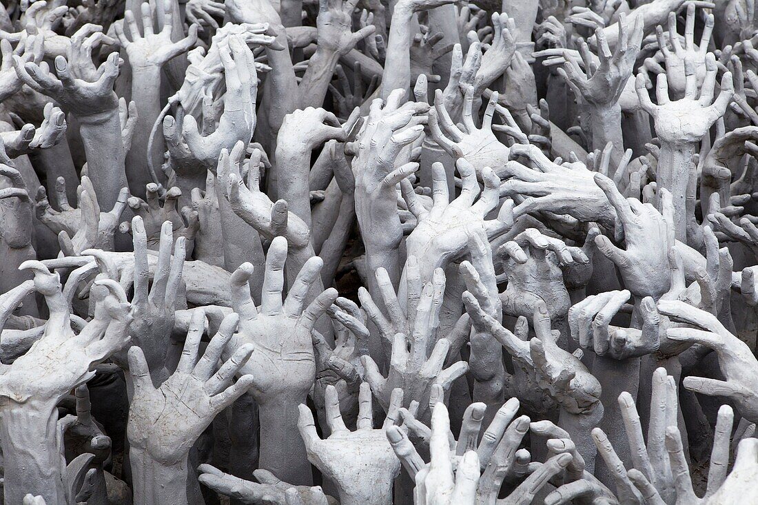 Artistic Display of Hands Asking for Help