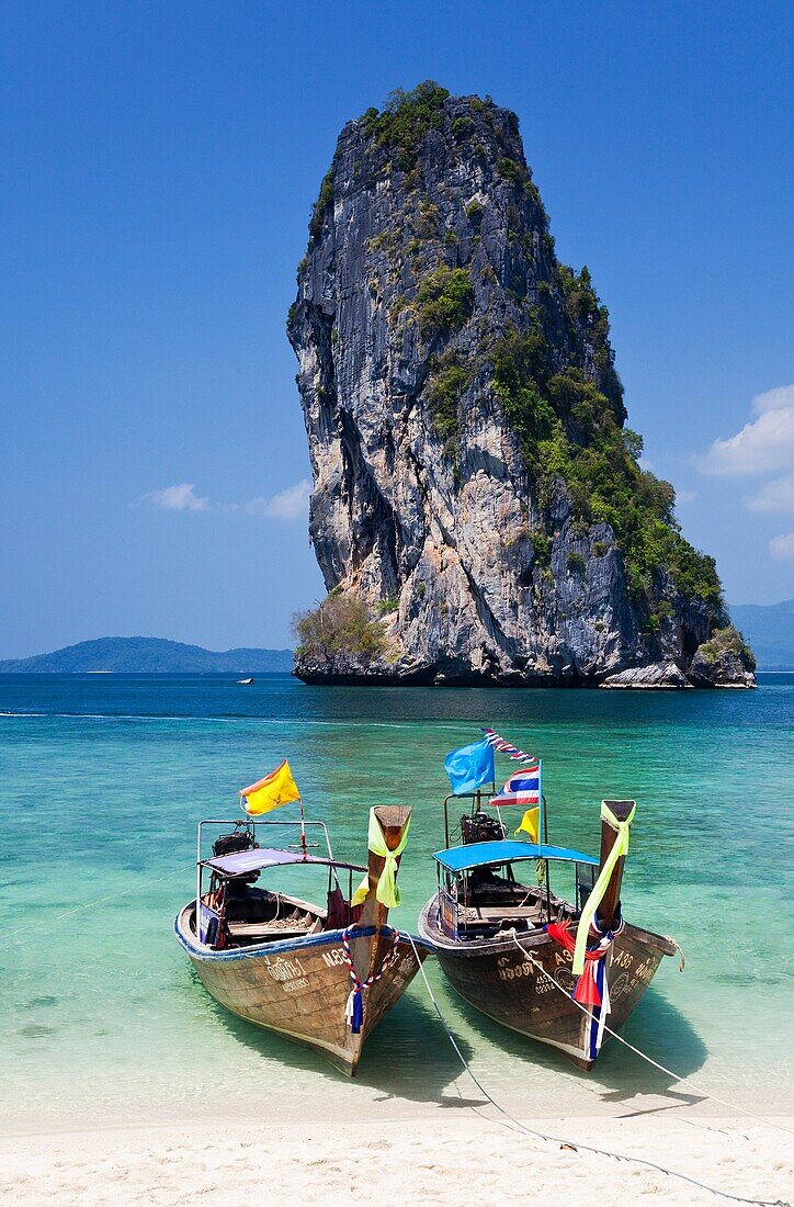 Ko Taloo seen from Poda Island, Krabi, Thailand