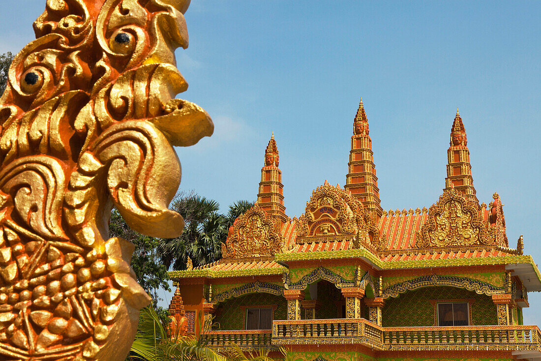 Buddhistic temple in the Kampot province, Cambodia, Asia