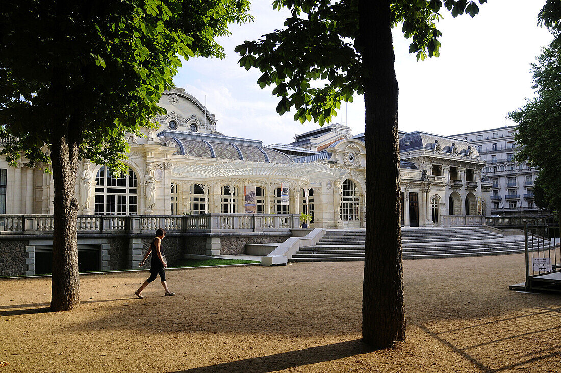 Oper mit Kongresshalle, Vichy, Bourbonnais, Auvergne, Frankreich, Europa