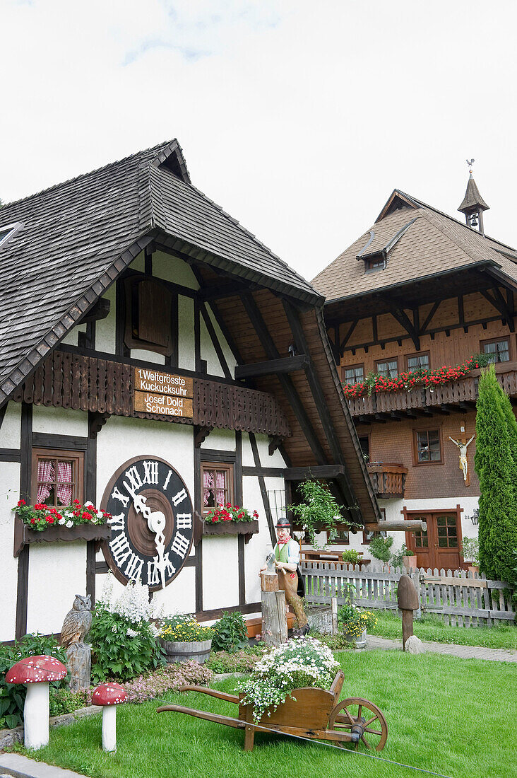 World largest cuckoo clock, Schonach, Black Forest, Baden-Wuerttemberg, Germany, Europe
