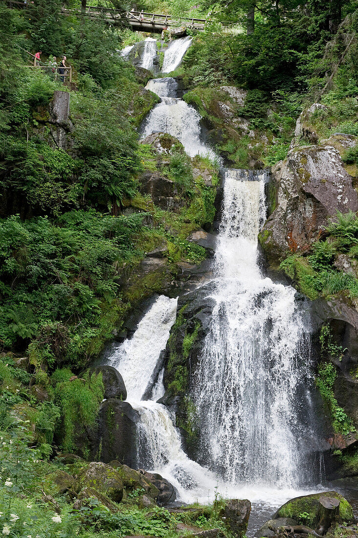 Blick auf die Triberger Wasserfälle, Triberg, Schwarzwald, Baden-Württemberg, Deutschland, Europa