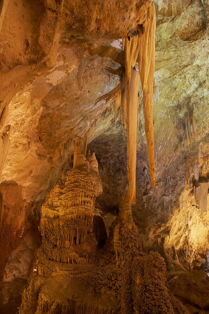 Carlsbad Cavern, Tropfsteinhöhle, Carlsbad Caverns National Park, UNESCO Weltnaturerbe, New Mexico, USA, Amerika