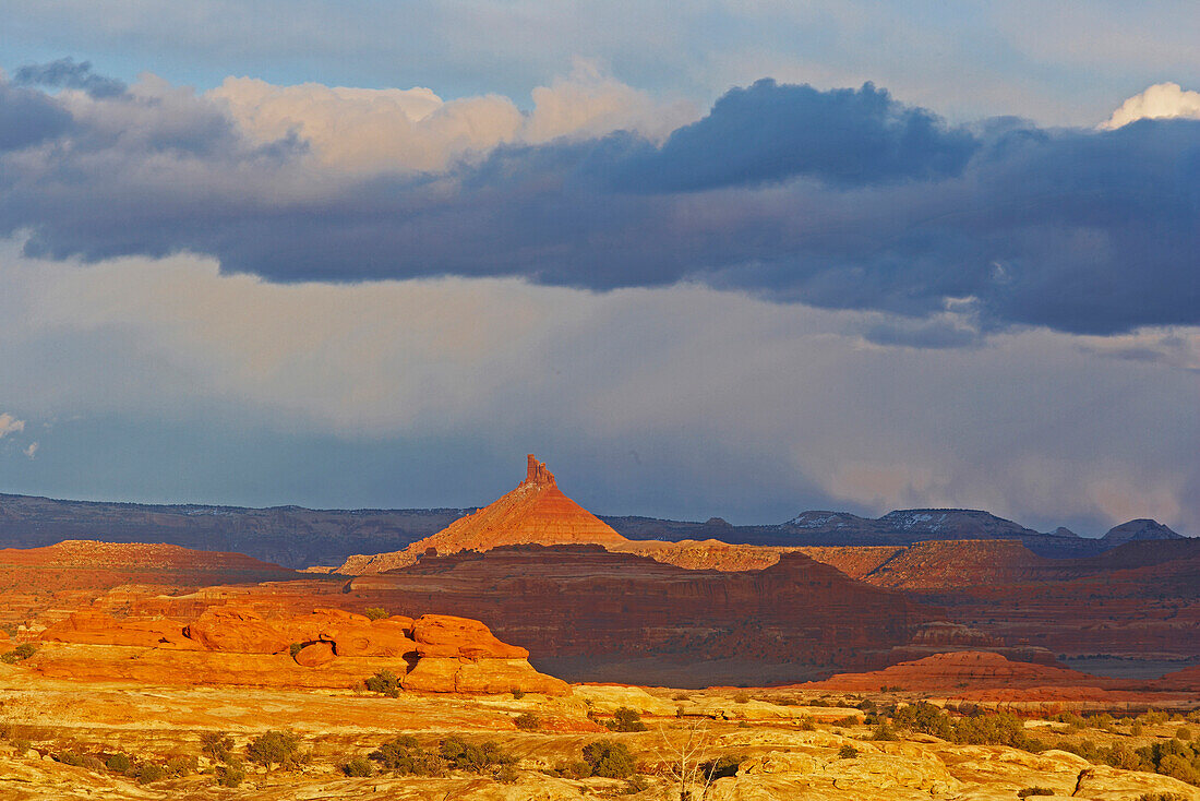 Last Sunrays, The Needles, Canyonlands National Park, Utah, USA, America