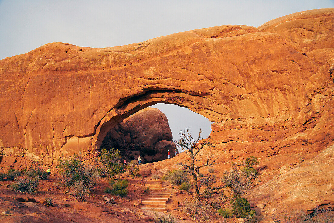 Arches National Park, Windows Section mit South Window, Utah, USA, Amerika